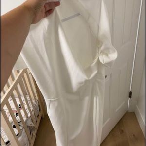 Asymmetrical White Midi Dress From ASOS